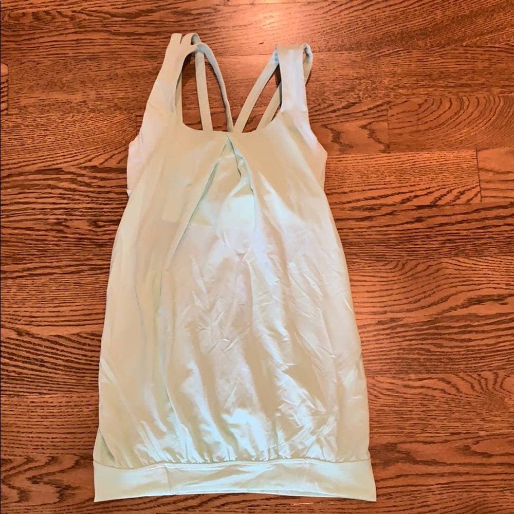 Lululemon Green Tank with built in bra
